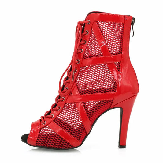 Red Patent Pu Dance Heels